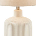 Mathel Elegant Cream Ceramic Table Lamp